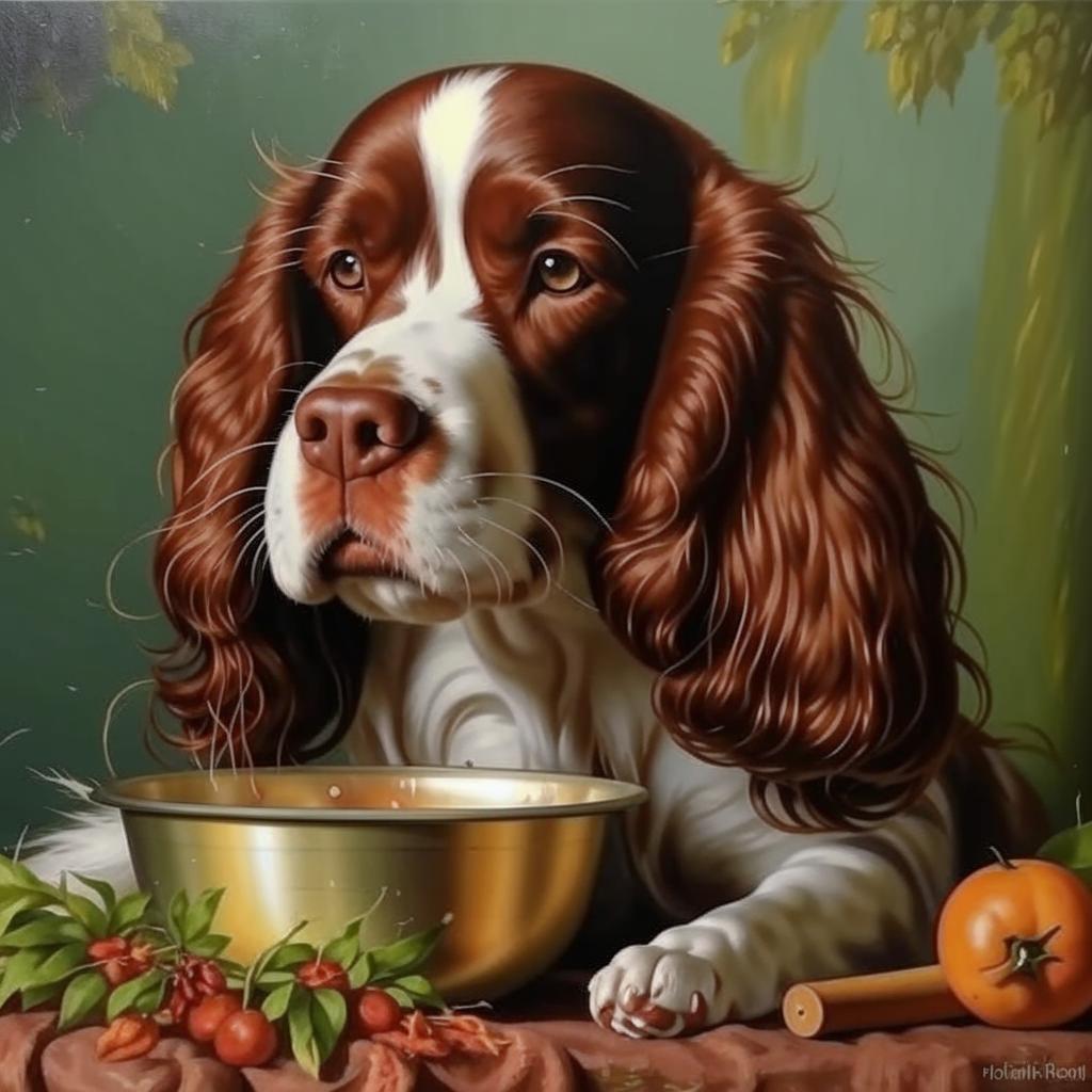 Русский охотничий спаниель Чем кормить