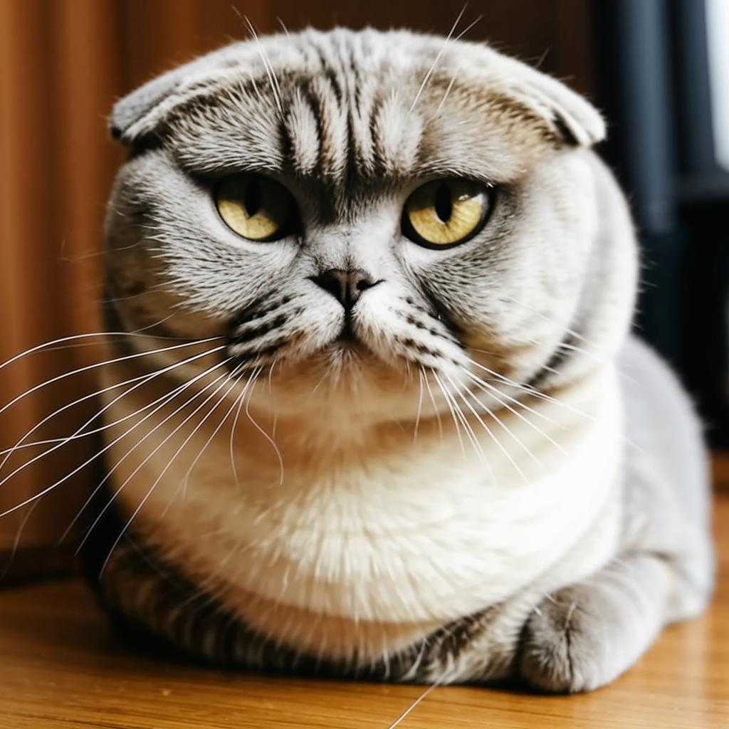 Шотландская вислоухая кошка Внешность Шотландская вислоухая кошка