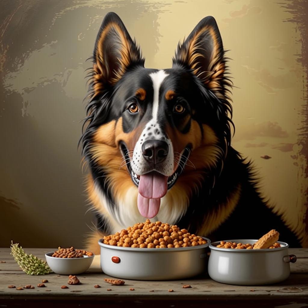 Английская овчарка Чем кормить