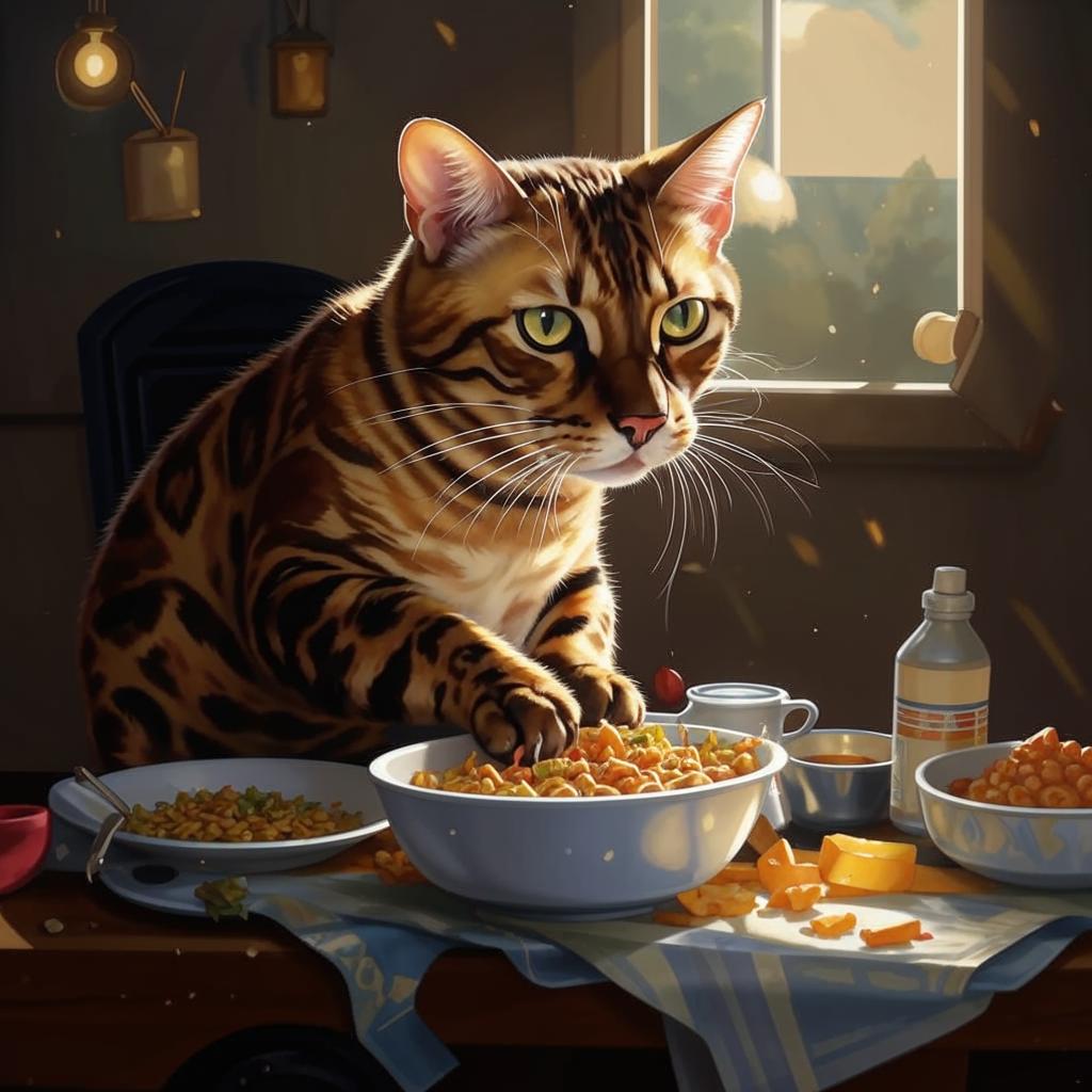 Бенгальская кошка Чем кормить